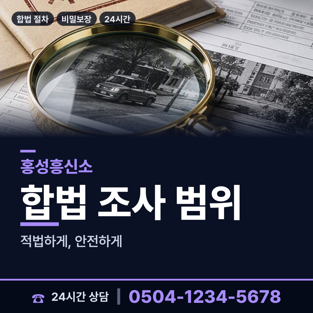 홍성 구항면 대기업조사 상담 안내